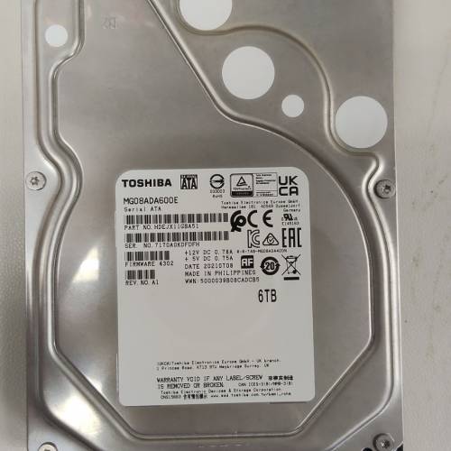 東芝 Toshiba 6TB HDD , Hardisk #硬盤 #硬碟 全正常