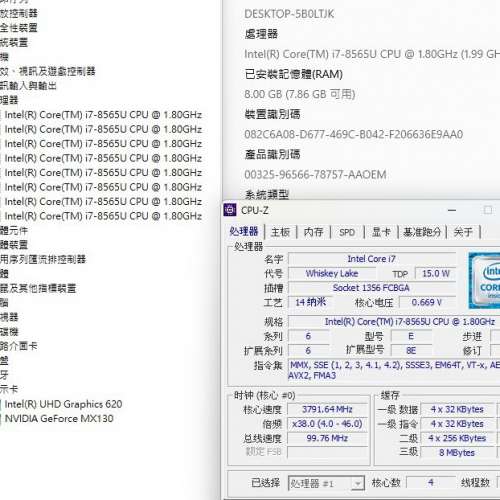 一体機 主版 ASUS Vivo AIO V241FF 一体機 內建 i7-8565U