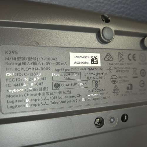 Logitech K295 靜音鍵盤 Keyboard