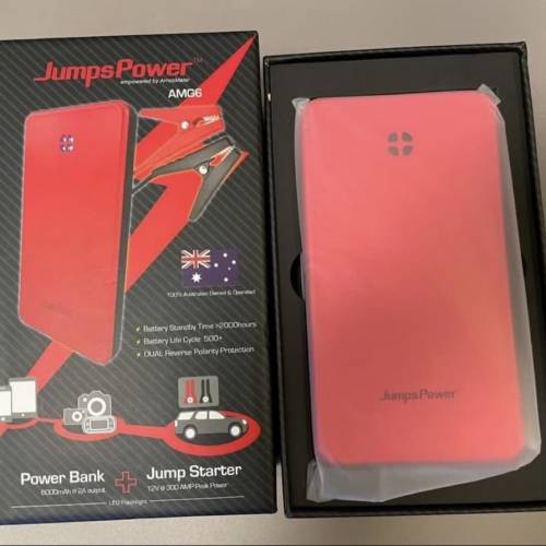 【全新】JumpsPower AMG6 迷你救車啟動電源 / 行動電源 （原價$799）