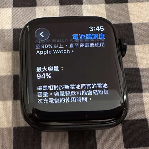 Apple Watch SE 2 44mm 鋼琴黑色 行貨 95%新 電池健康度94% 非常少用和新淨 操作和...