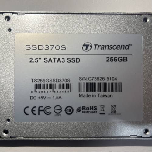 Transcend SSD370S 256GB MLC 2.5&rdquo; SATA SSD