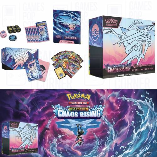 (接受預訂) PTCG🇱🇷ENG - ME04 Chaos Rising - Booster (1盒36包) , Elite Traine...