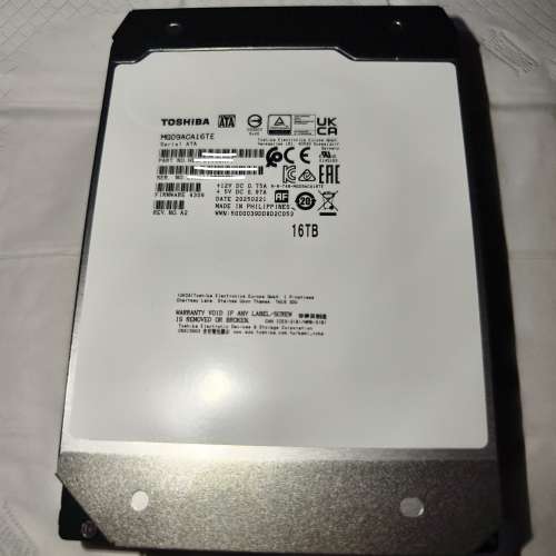 Toshiba 東芝 MG09ACA16TE  16TB