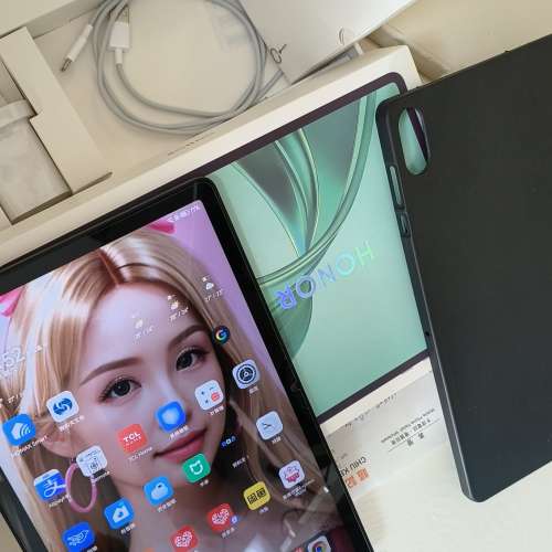 99 新榮耀pad x8a可拆電話卡上網打電話4 + 4 + 128內存11吋大mon在家中睇電影一流全...