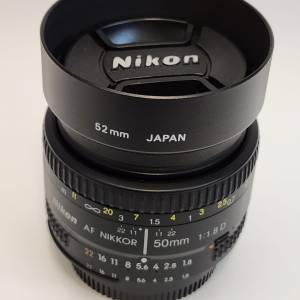 Nikon AF Nikkor 50mm f/1.8D 100% 全新