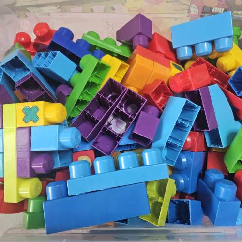 MEGA BLOKS 兒童積木(共202粒)