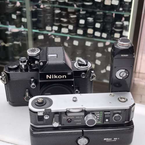 NIKON F2 BLACK 正常 有測光 NIKON MB-1 MD-2