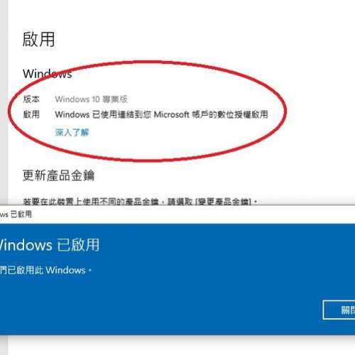 正版授權 Windows7 /8.1 /10 /11 License Key各種不同版本，另外有Office / Adobe ...