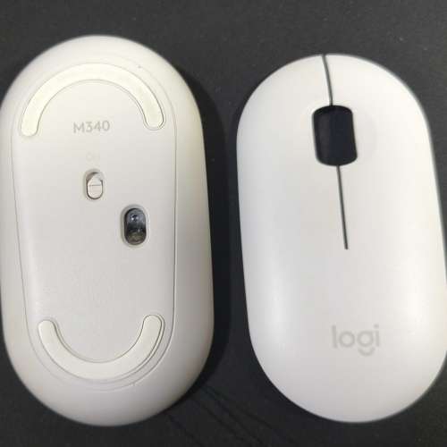 Logitech 羅技 M340 無線滑鼠 USB 接收器和靜音點擊