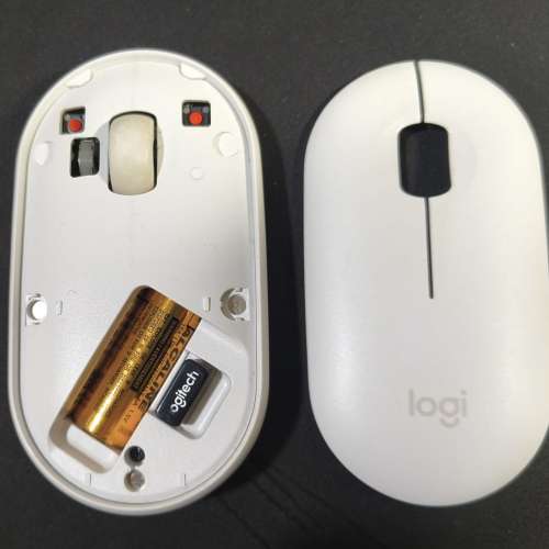 Logitech 羅技 M340 無線滑鼠 USB 接收器和靜音點擊