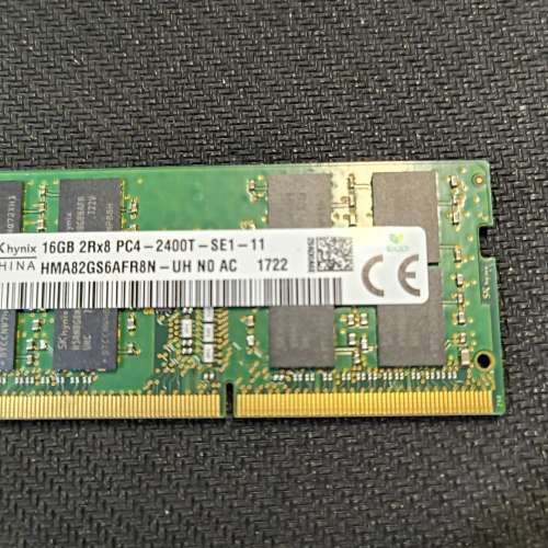 SK DDR4 手提電腦Ram 16GB (16GB x 1) 2400T