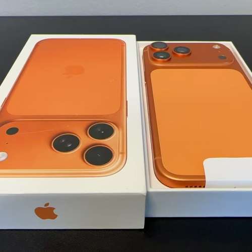 这是全新 iPhone 17 Pro Max 256GB 橙色解锁版（电池电量 100%，循环次数 0）
