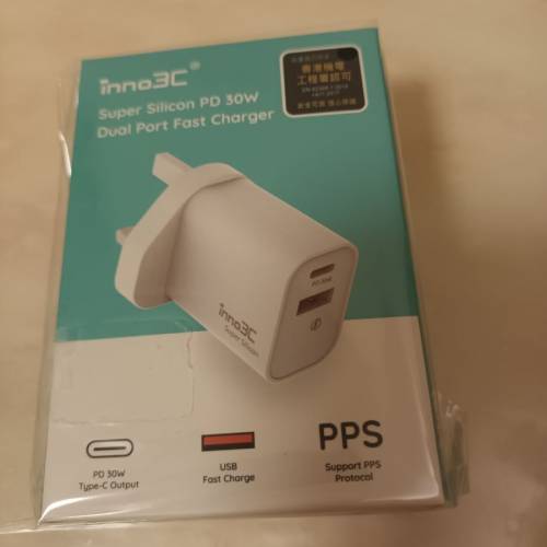 全新原裝行貨inno-3C牌子之快速充電器（charger）