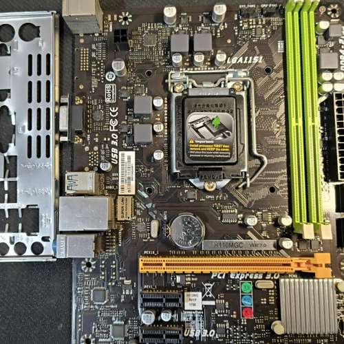 6、7代 H110MGC Micro-ATX 主版 (正版Window11Pro) Socket 1151