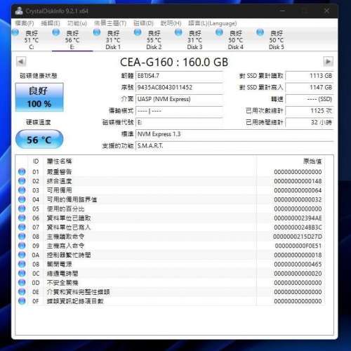 Sony Tough CEA-G Series CFexpress Type A 記憶卡 (CEA-G160T) 新淨,損耗低