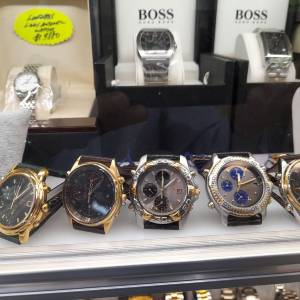 罕有全新Seiko Alarm Chronograph Watch w/Original Seiko Leather Strap