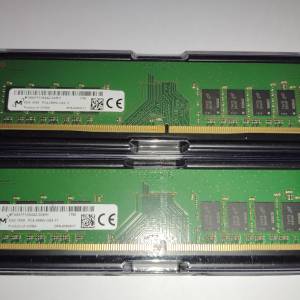 Micron DDR4 2666Mhz  8GBx2 (16GB) MTA8ATF1G64AZ-2G6H1 ram（9成新，100% work，...
