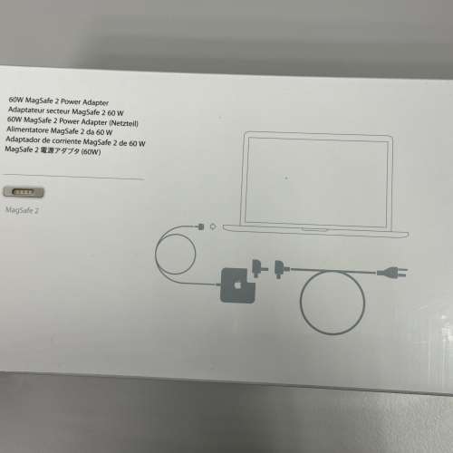 Apple 60W MagSafe 2 Power Adapter (全新未開過)