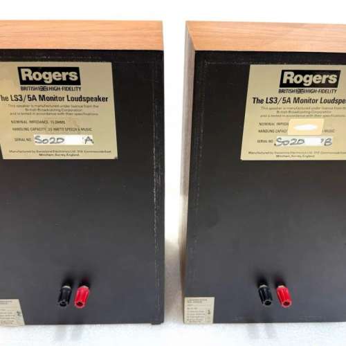 英国 乐爵士Rogers LS3/5A 15Ω