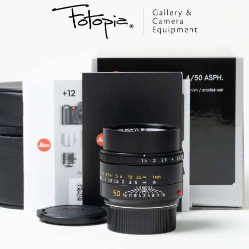 || Leica Summilux-M 50mm F1.4 ASPH II - Black / 11728 with full packing ||