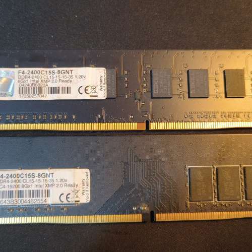 G.Skil Desktop Ram 8x2 DDR4 2400 共16GB