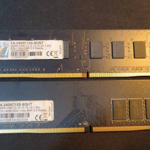 G.Skil Desktop Ram 8x2 DDR4 2400 共16GB