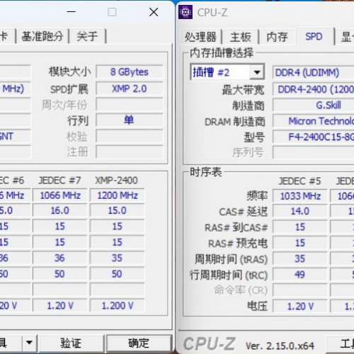 G.Skil Desktop Ram 8x2 DDR4 2400 共16GB