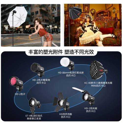 Jinbei 金貝HD-46高速機頂閃光燈，複合熱靴，兼容個大品牌相機，TTL高速，鋰電款，...