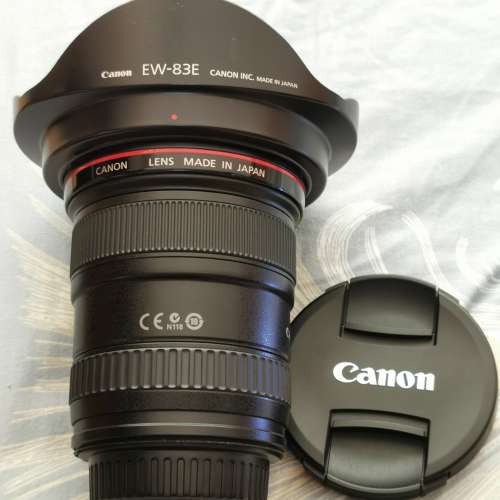 95% 新 Canon EF17-40mm  f4.0L USM 連 HOYA HMC 77mm Filter 及原裝遮光罩