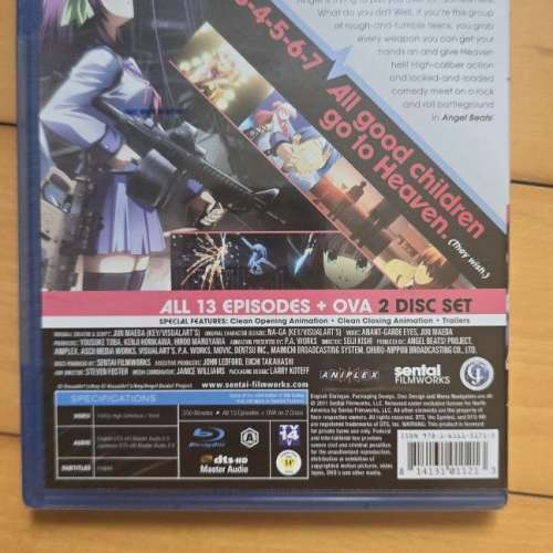 Angelbeats Complete Collection BluRay