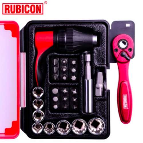 RUBICON - MultiFunctional hand tools (30pcs in 1) Mini Ratchet Screw driver set