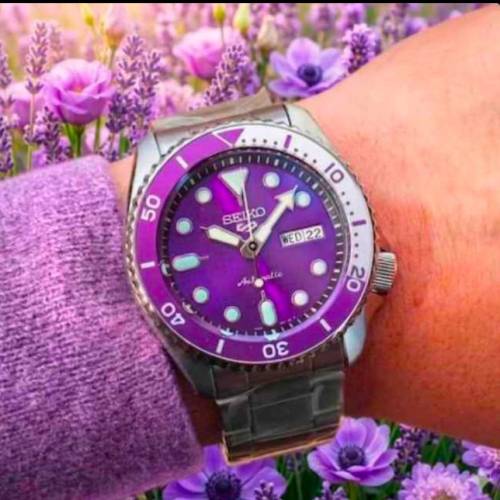 Seiko紫色錶 紫錶 Seiko 5 Sports 精工錶 手錶 限量版 新加坡版 速遞空運到港 $4200...