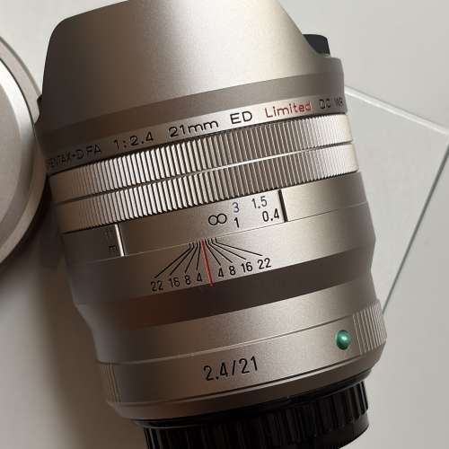 Pentax DFA 21mm f2.4 limited silver