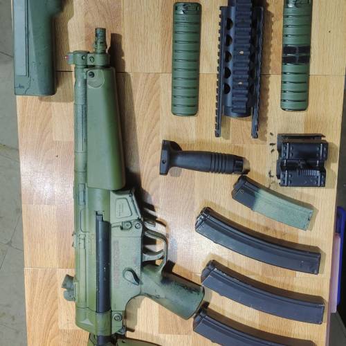 Marui MP5 一雞三味A5+RAS+電筒托