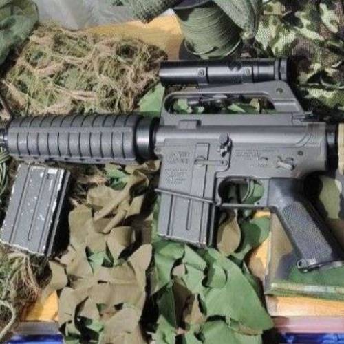 MARUI AR15 連瞄鏡+偽裝+DVD