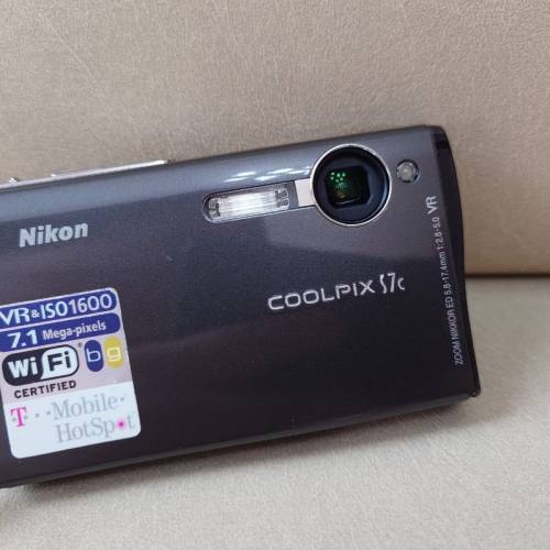 Nikon Coolpix S7c 新淨灰色尼康 CCD相機 Grey Pocket Travel CCD Camera 35-105mm ...