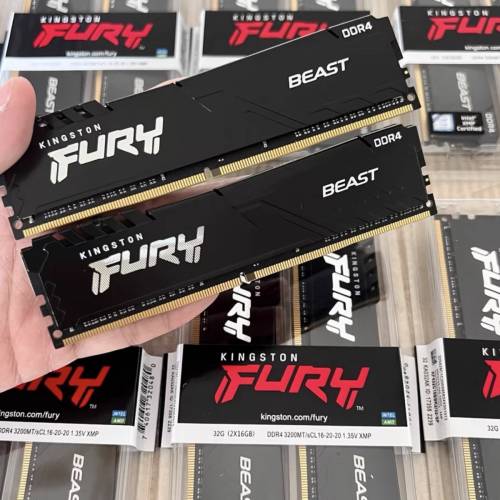 金士頓DDR4 32G 3200套裝 16Gx2 8Gx2 3600 2666全相容 桌上型記憶體