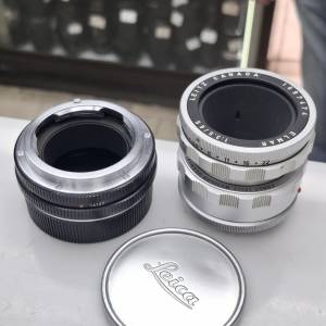 LEITZ CANADA ELMAR 65MM F3.5 + LRICA R MOUNT ADPATER 14127