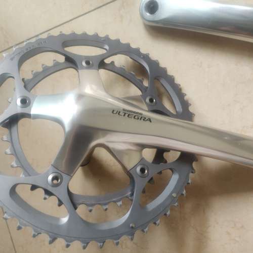 經典 Ultegra 10速銀色中空曲柄牙盤#子彈仔