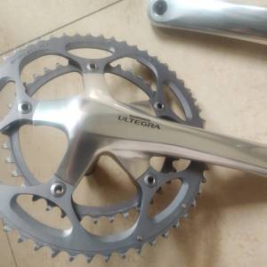 經典 Ultegra 10速銀色中空曲柄牙盤#子彈仔
