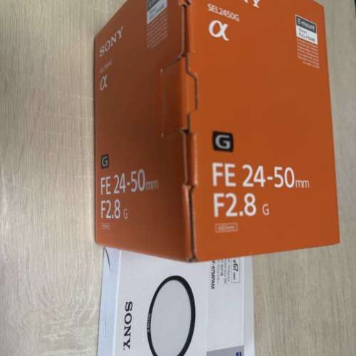 Sony 24-50 2.8g 原廠濾鏡