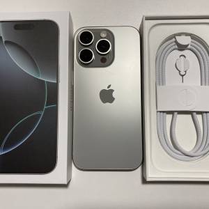 iPhone 16 pro max 256gb 原色 充電30次電池100% 外觀全新 Apple保養至2026/8/13 w...