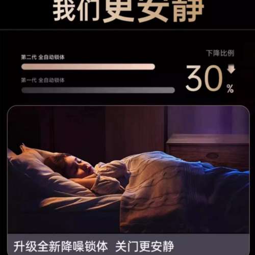 【✨ 香港上門安裝電子鎖】雲漫 智能門鎖全自動指紋鎖入戶門智能鎖防盜門家用密碼...