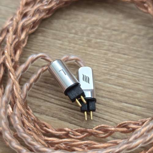Copper Effect Audio Cable 2 pin 4.4mm - Made in Singapore