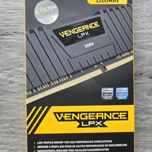 DDR4 3200MHz 32GB (2x16GB) Corsair Vengeance LPX