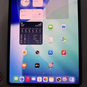 淨機Mon花ipad pro m4 13吋 256gb黑色 wifi 18次電循環