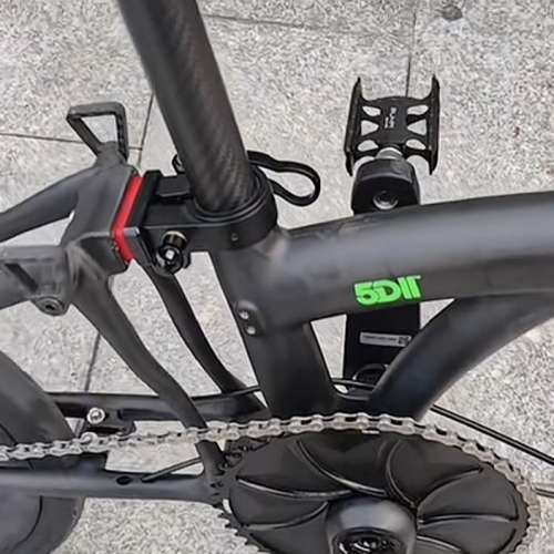 ( 重量 6.6kg ) 2026 RUHM 5DII 7速桶軸油剎碳纖維三折叠車  送前後蛙燈叮叮