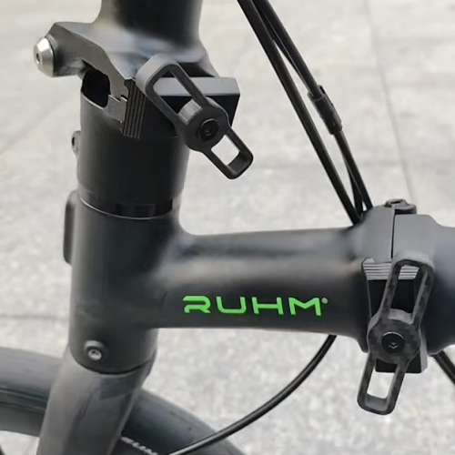 ( 重量 6.6kg ) 2026 RUHM 5DII 7速桶軸油剎碳纖維三折叠車  送前後蛙燈叮叮