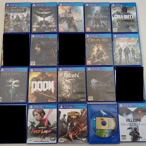 Playstation PS4每個game$70,PS3 $40,碟無花